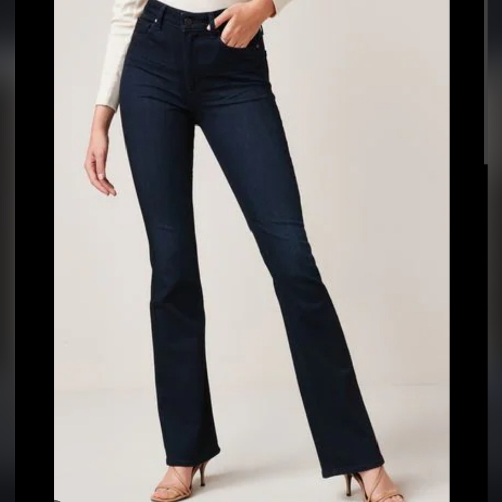 Paige Boot Cut Manhattan Jeans In Giselle Blue